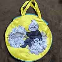 【新品】ヒグチユウコ　はじめての絵本　ふたりのねこ　サテンバッグ付 新品】ヒグチユウコ はじめての絵本 ふたりのねこ サテンバッグ